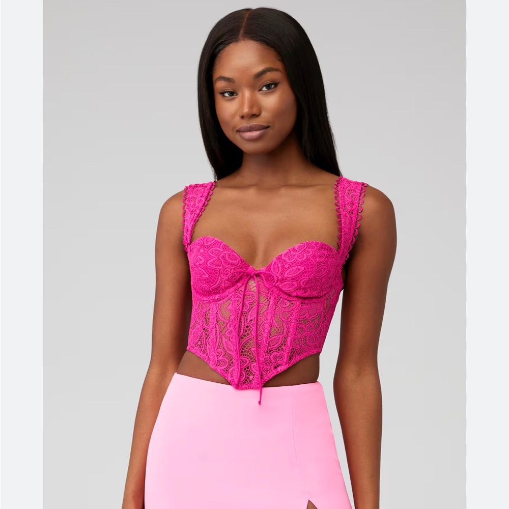 NWT For Love And Lemons Sammie Crop